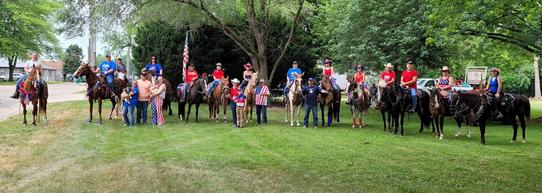 Circle K-D riders at Belvidere Days